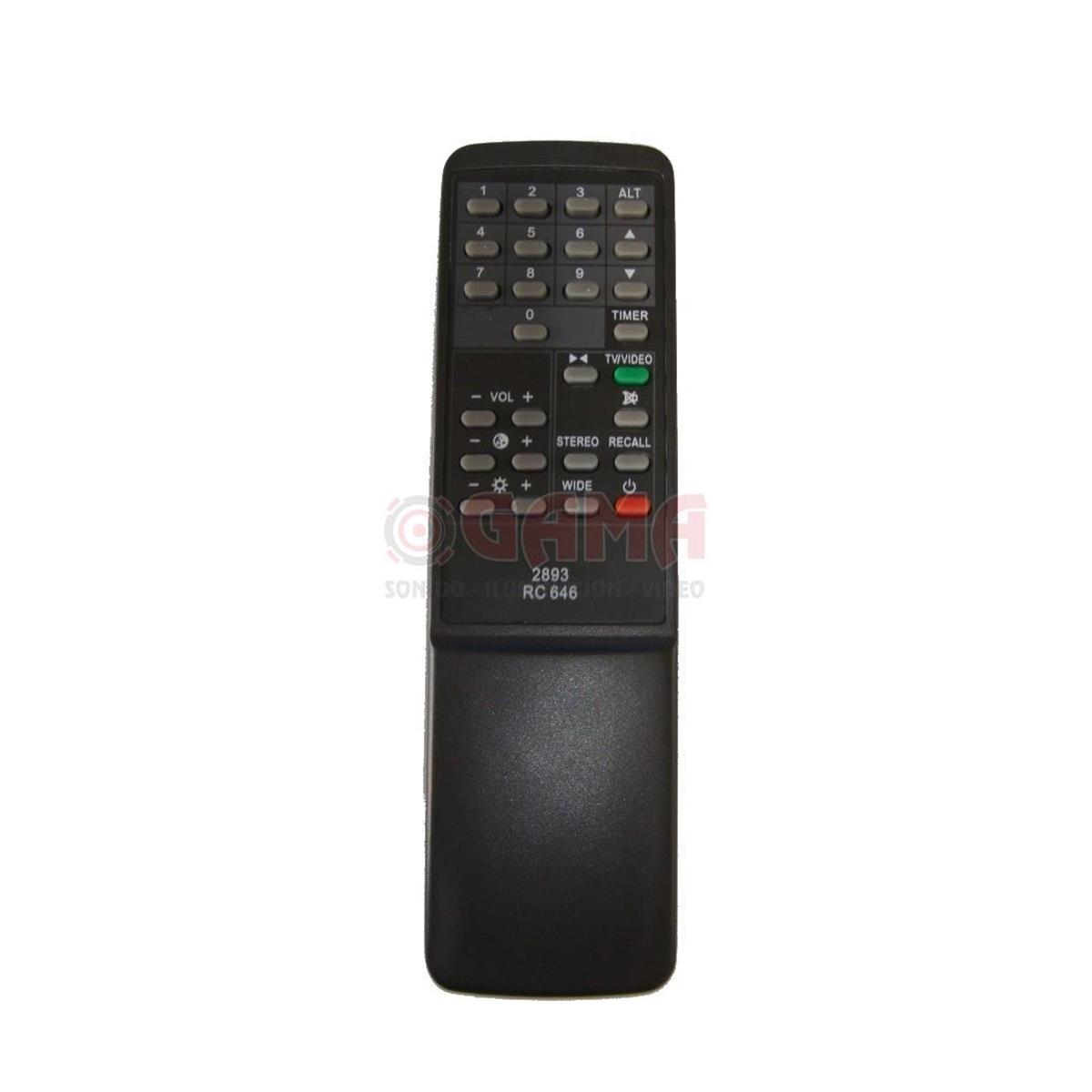 Cuota de admisión Extra Melodramático CONTROL REMOTO TV SANYO 303/RC646/2893 GENERICO 17000930 – Gama Sonido e  iluminacion